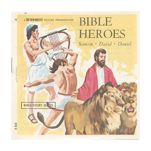 9 ANDREW - Bible Heroes - View-Master 3 Reel Economy Packet - vintage - B852-G3A Packet 3Dstereo 