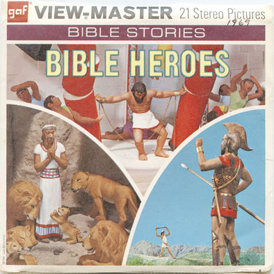 9 ANDREW - Bible Heroes - View-Master 3 Reel Economy Packet - vintage - B852-G3A Packet 3Dstereo 