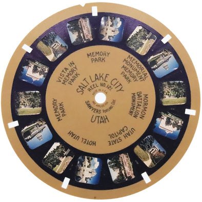Salt Lake City - Utah - View-Master Blue-Ring Reel - vintage - (BR-121c) Reels 3dstereo 