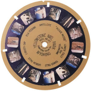 Yellowstone Nat'l Park - Wyoming - View-Master Blue-Ring Reel - vintage - (BR-127c) Reels 3dstereo 