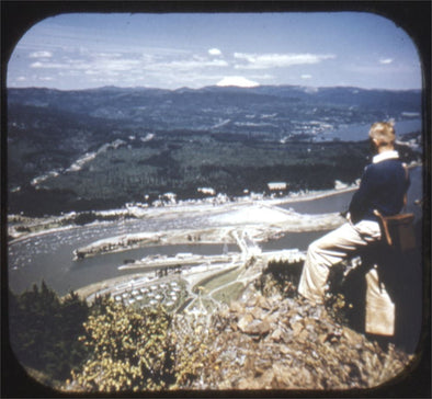 7 ANDREW - Bonneville Dam, Columbia River - View-Master Blu Ring Reel - vintage - (BR-153c) Reels 3dstereo 