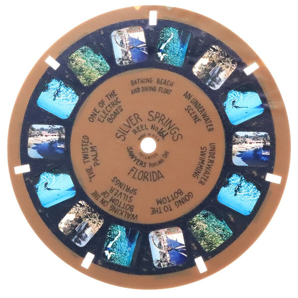 7 ANDREW - Silver Springs and Flowers Florida - View-Master - Blue Ring - Reel (BR-161c) Reels 3dstereo 