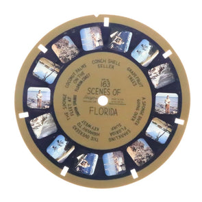 Scenes of Florida - View-Master -Blue Ring - Reel (BR-163n) Reels 3dstereo 