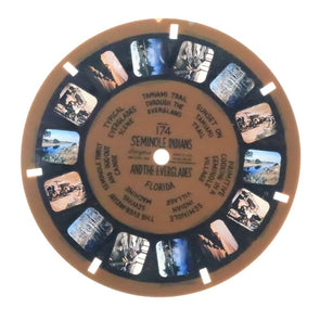 Seminole Indians and the Everglades - Florida - View-Master -Blue Ring - Reel (BR-174c) Reels 3dstereo 