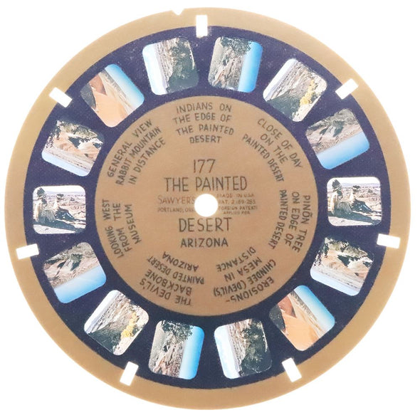 7 ANDREW - Painted Desert - Arizona - View-Master Blue-Ring Reel - vintage - (BR-177n) Reels 3dstereo 