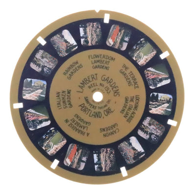 Lambert Gardens - Portland, ORE - View-Master -Blue Ring - Reel (BR-193c) Reels 3dstereo 