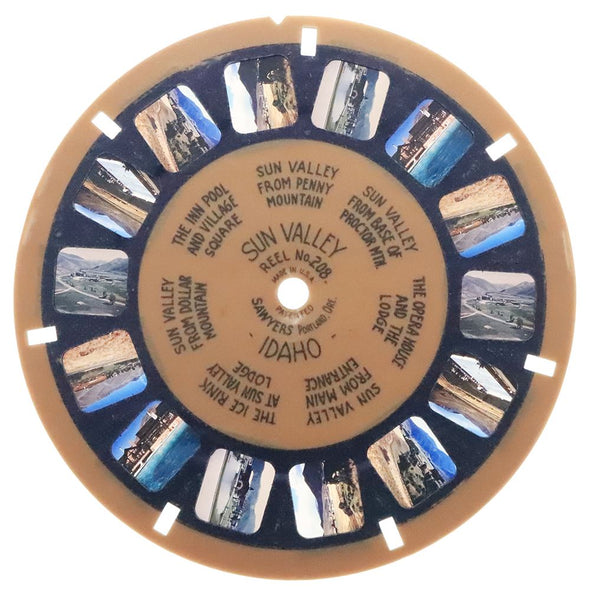 7 ANDREW - Sun Valley Idaho - View-Master Blue Ring Reel - vintage (BR-208c) Reels 3dstereo 