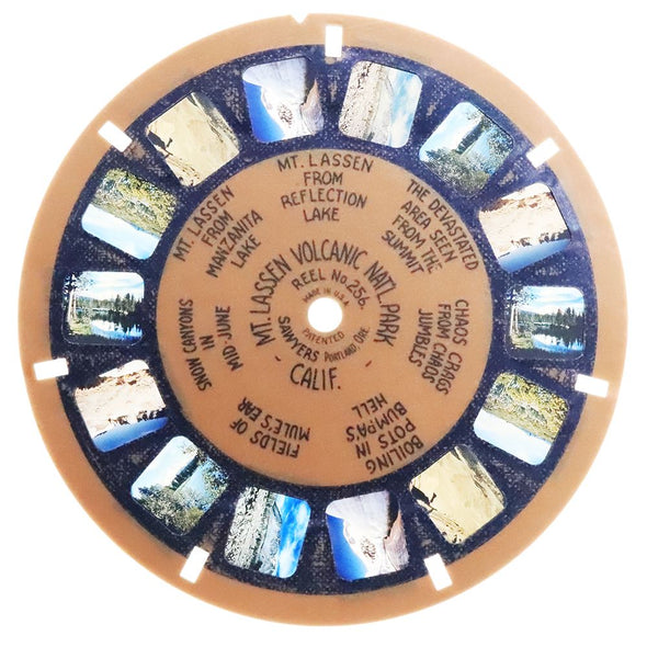 7 ANDREW - Mt. Lassen Volcano National Park- View-Master Blue Ring Reel - vintage (BR-256c) Reels 3dstereo 