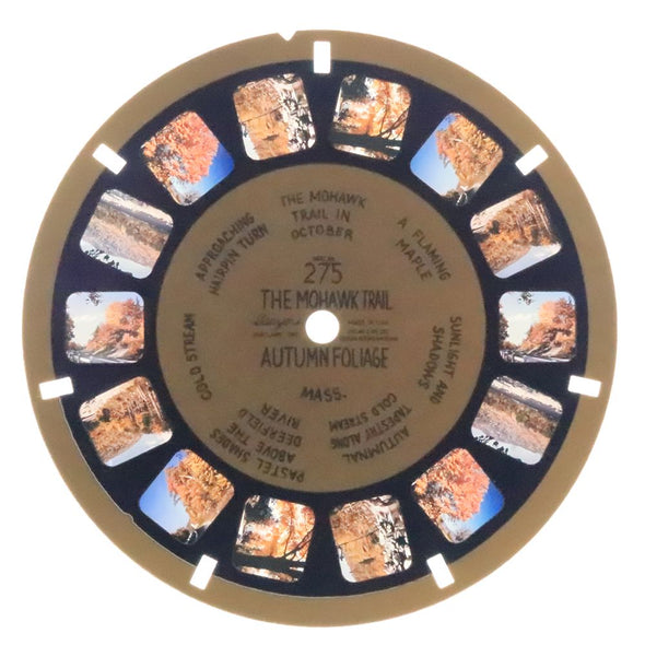 Mohawk Trail Autumn Foliage - Massachusetts - View-Master -Blue Ring - Reel (BR-275n) Reels 3dstereo 