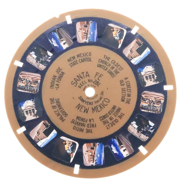 7 ANDREW - Santa Fe New Mexico - View-Master Blue Ring Reel - vintage (BR-281c) Reels 3dstereo 