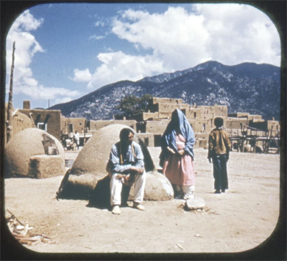 7 ANDREW - Taos New Mexico - View-Master Hand Lettered Reel - vintage (HL-283n) Reels 3dstereo 