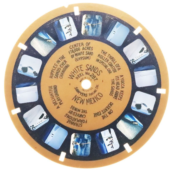 7 ANDREW - White Sands National Monument New Mexico - View-Master Blue Ring Reel - vintage (BR-287c) Reels 3dstereo 