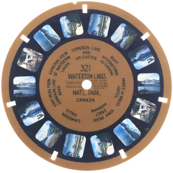 5 ANDREW - Waterton Lakes Nat'l Park - View-Master Blue Ring Reel - vintage - 321 Packet 3dstereo 