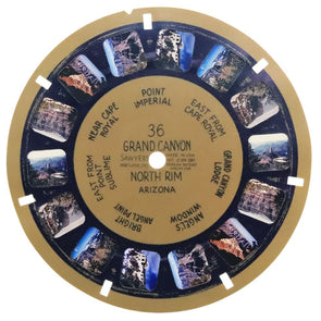 Grand Canyon North Rim, Arizona - View-Master Blue Ring Reel - vintage - (BR-36n) Reels 3Dstereo 