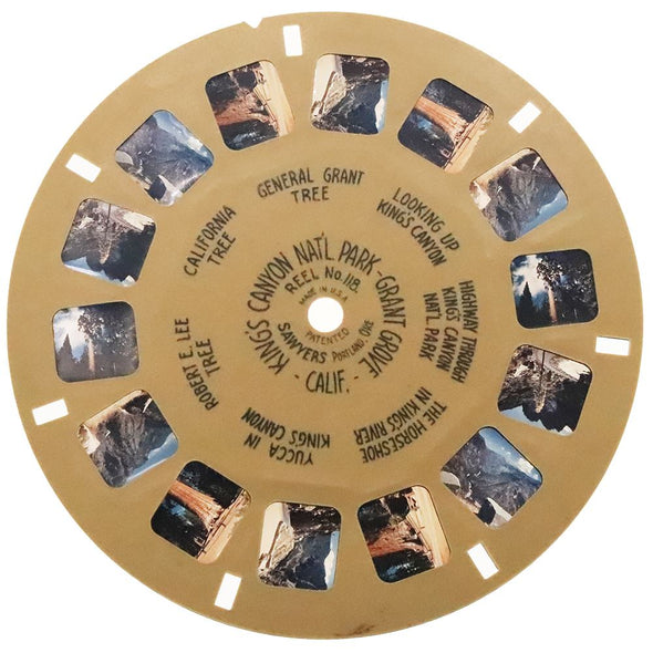 Kings Canyon Nat'l Park - Grant Grove - California - View-Master Buff Reel - vintage - (BUF-118c) Reels 3dstereo 