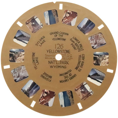 Yellowstone Nat'l Park - Wyoming - View-Master Buff Reel - vintage - (BUF-126n) Reels 3dstereo 