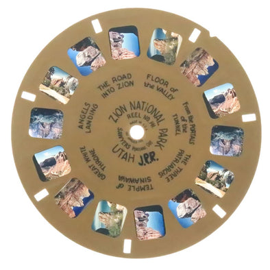 Zion National Park - Utah - View-Master Buff Reel - vintage - (BUF-141cx) Reels 3dstereo 