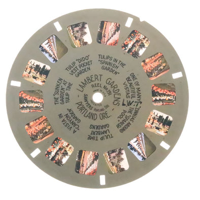 Lambert Gardens - Portland Oregon - View-Master Hand-Lettered Reel - vintage (HL-191c) Reels 3dstereo 