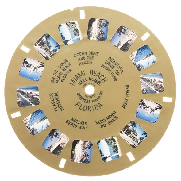 7 ANDREW - Miami Beach - Florida - View-Master Buff Reel - vintage (BUF-168c) Reels 3dstereo 