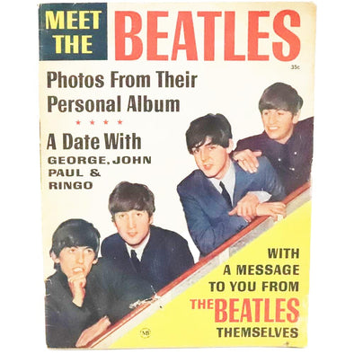 Meet the Beatles - Magazine - John, Paul, George, Ringo - c.1960s - vintage Instructions 3dstereo 