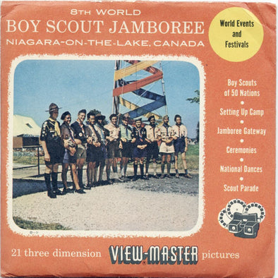 11 ANDREW - Boy Scout Jamboree - View-Master 3 Reel Economy Packet - vintage - 435-A,B,C-S3 Packet 3dstereo 