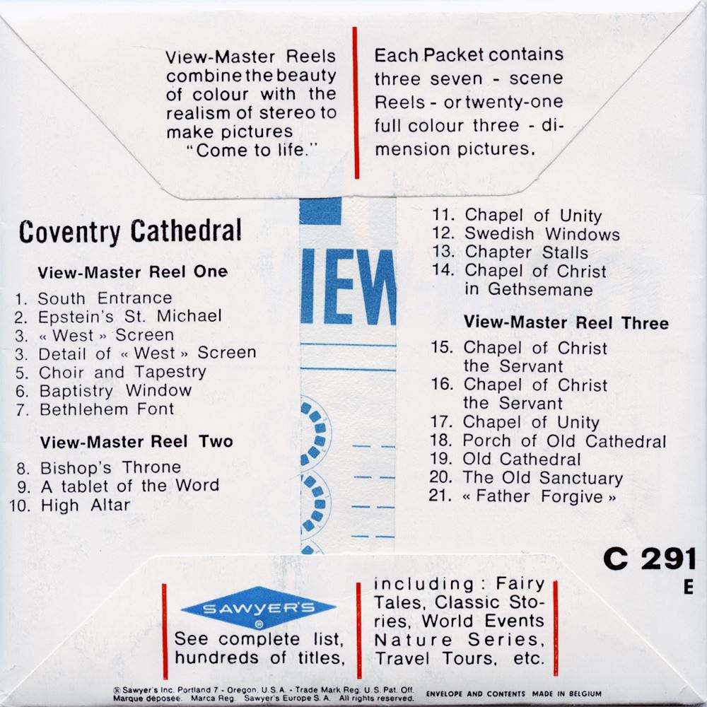 View Master Packet Coventry Cathedral - View-Master 3 Reel Packet - vintage - C291E-BS6 ...