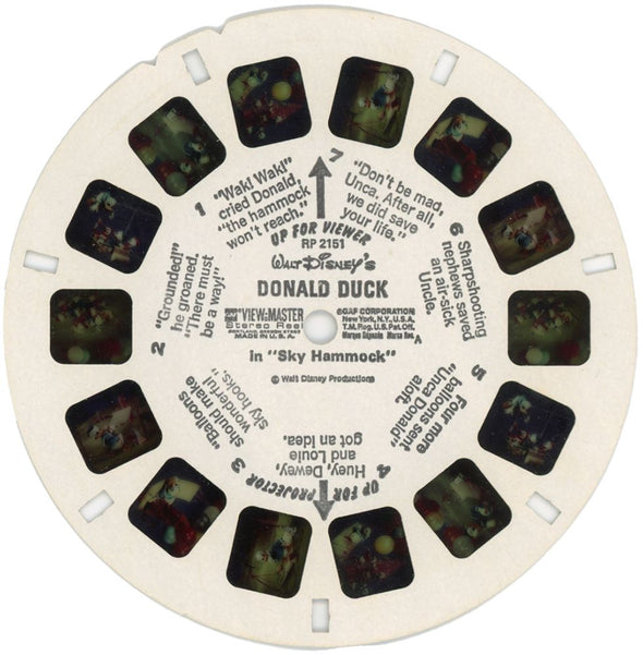 Disney Cartoon - 7 View-Master Reels - vintage - 3D Reels Plus Storage Case - 2729x Canister 3Dstereo 