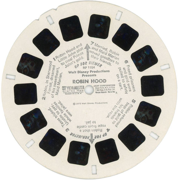 Disney Cartoon - 7 View-Master Reels - vintage - 3D Reels Plus Storage Case - 2729x Canister 3Dstereo 