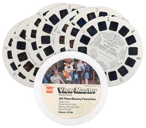 All-Time Disney Favorites - 7 View-Master Reels - vintage - 3D Reels Plus Storage Case - 2740 Canister 3Dstereo 