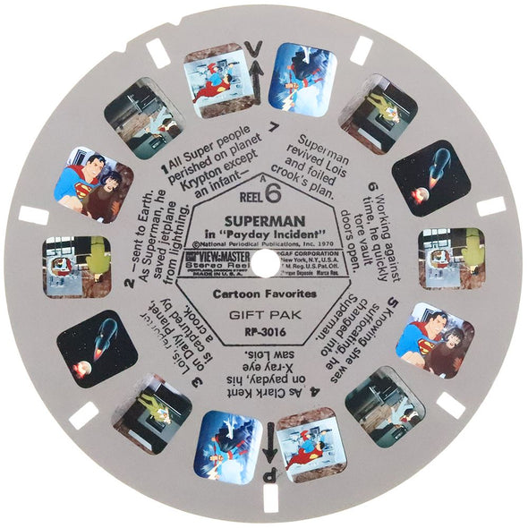 DALIA - Cartoon Favorites - 7 View-Master Reels - vintage - 3D Reels Plus Storage Case Canister 3Dstereo 