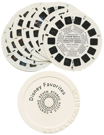 DALIA - Disney Favorites - 7 View-Master Reels - vintage - 3D Reels Plus Storage Case Canister 3Dstereo 