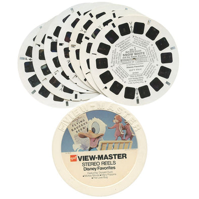 Disney Favorites - 7 View-Master Reels - vintage - 3D Reels Plus Storage  Case –