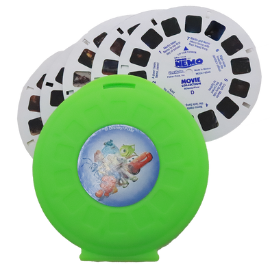 Disney Pixar Movie Collection - 5 View-Master Reels - vintage - 3D views Plus Storage Case