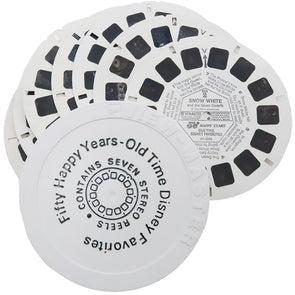 Old Time Disney Favorites - 7 View-Master Reels - vintage - 3D Reels Plus Storage Case Canister 3Dstereo 