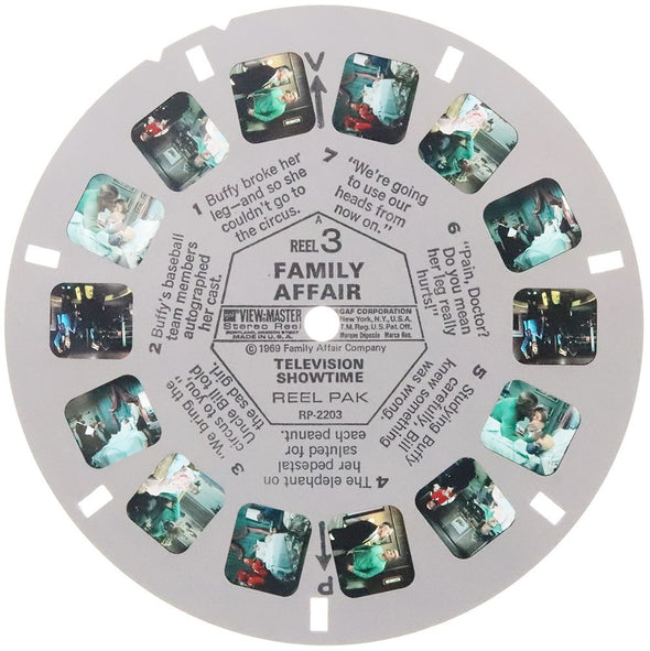 Television Showtime - 7 View-Master Reels - vintage - 3D Reels Plus Storage Case - 2734 Canister 3Dstereo 
