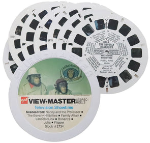 Television Showtime - 7 View-Master Reels - vintage - 3D Reels Plus Storage Case - 2734 Canister 3Dstereo 