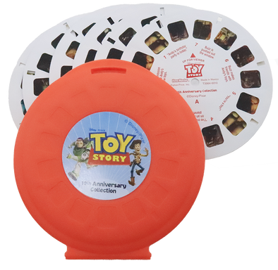 Toy Story - 6 View-Master Reels - vintage - 3D views Plus Storage Case