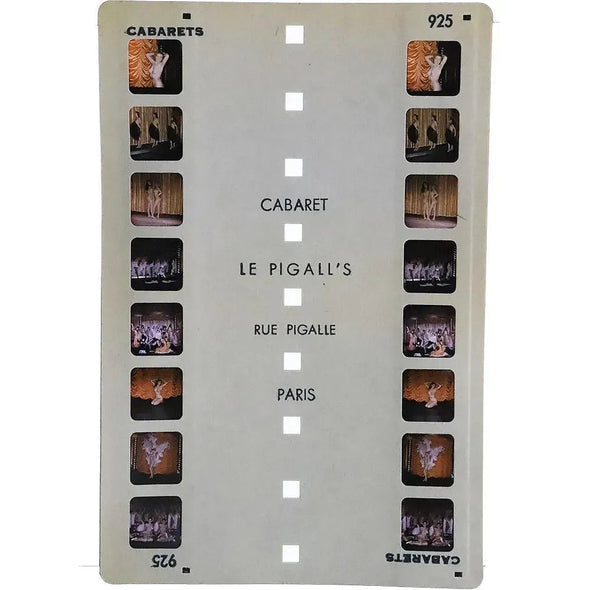 3 Colorelief Risque Cards - Cabaret Le Pigalle's "Rue Pigalle" 1950's - 24 images - vintage 3Dstereo.com 