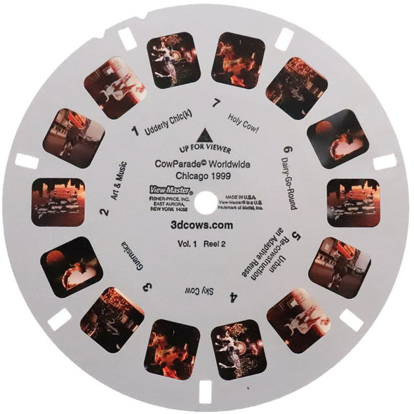 4 ANDREW - CowParade Worldwide Chicago 1999 - View-Master Commercial Reel - vintage Reels 3dstereo 