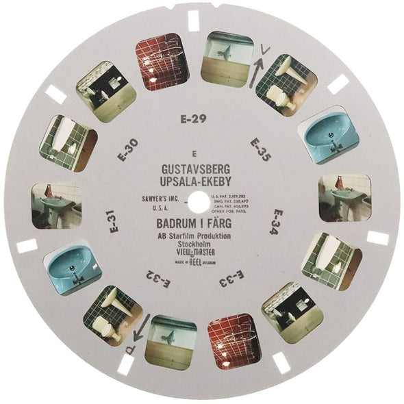 5 ANDREW - Gustavsberg Upsala-Ekeby Badrum 1 Färg - E - View-Master Commercial Reel - vintage Reels 3dstereo 