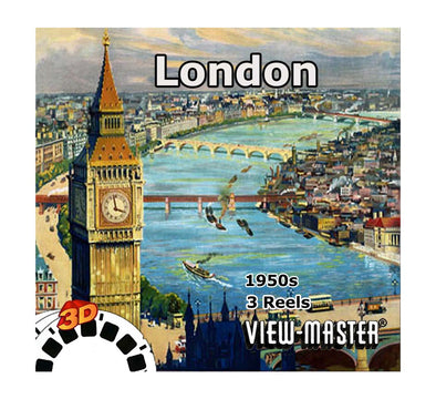 London - Vintage Classic View-Master - 1950s views CREL 3Dstereo 