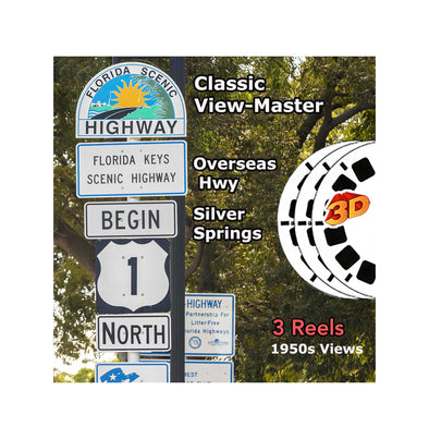 Florida Scenic Highway - Vintage Classic View-Master - 1950s views CREL 3Dstereo 