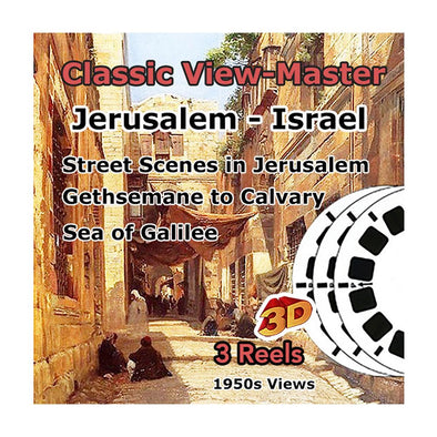 Jerusalem - Israel - Vintage Classic View-Master - 1950s views CREL 3Dstereo 