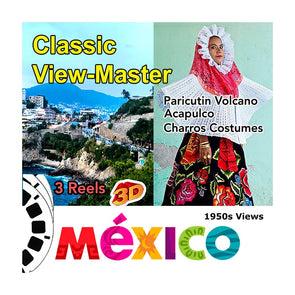 Mexico - Vintage Classic View-Master - 1950s views CREL 3Dstereo 