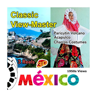 Mexico - Vintage Classic View-Master - 1950s views CREL 3Dstereo 