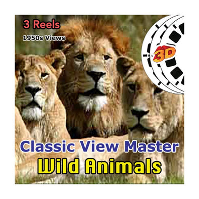 Wild Animals - Vintage Classic View-Master - 1950s views CREL 3Dstereo 