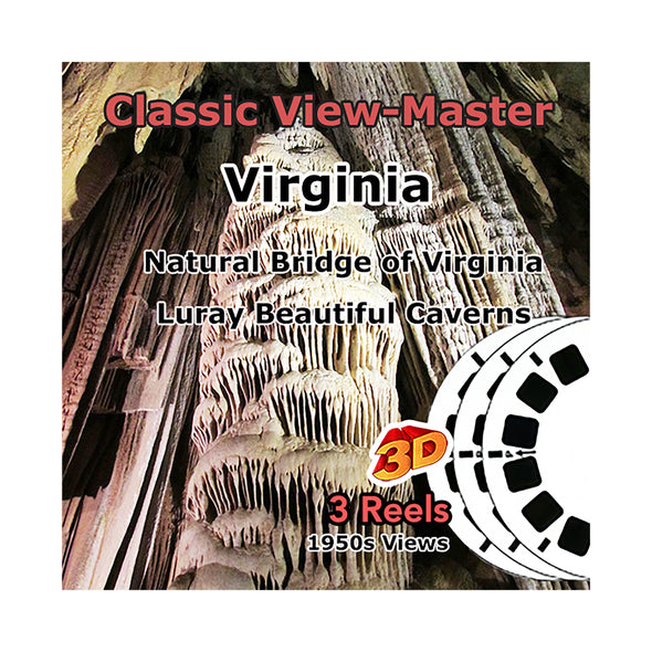 VIRGINIA - Vintage Classic View-Master - 1950s views CREL 3Dstereo 