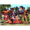 2 - Victorian Children with Animals - 3D Postcard Lenticular Greeting Cards - NEW Postcard 3dstereo 
