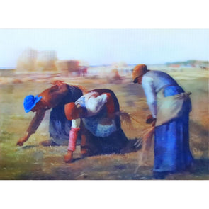 Millet - The Gleaners - 3D Lenticular Greeting Postcard 3dstereo 