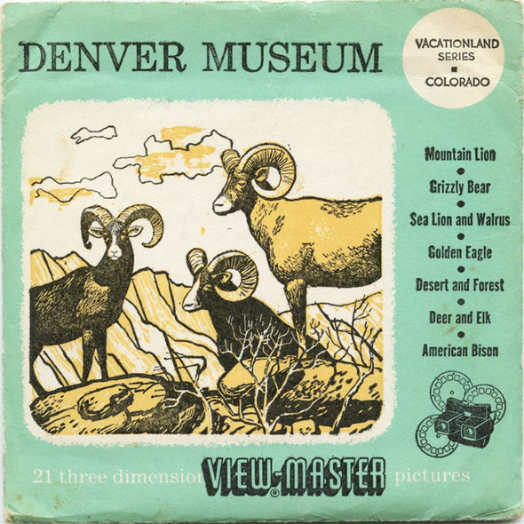 5 ANDREW - Denver Museum - View-Master 3 Reel Packet - 1956 - vintage - 244-A,B,C-S3D Packet 3dstereo 